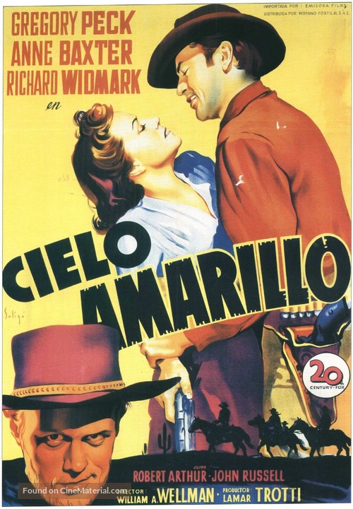 Yellow Sky - Spanish Movie Poster
