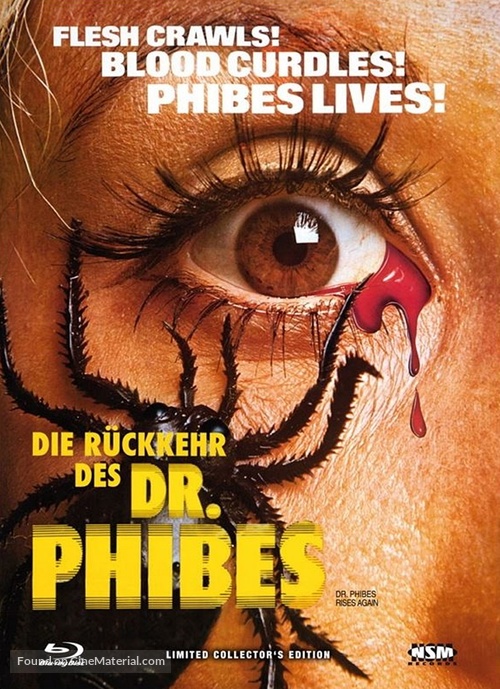 Dr. Phibes Rises Again - Austrian Blu-Ray movie cover