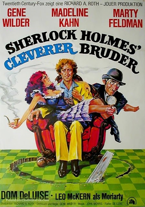 The Adventure of Sherlock Holmes&#039; Smarter Brother - German Movie Poster
