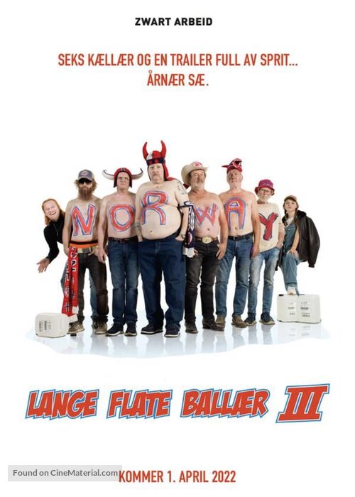 Lange flate ball&aelig;r III - Norwegian Movie Poster