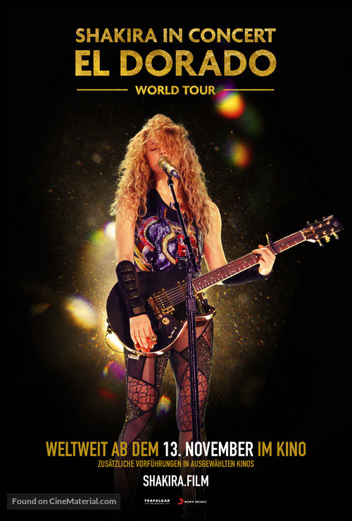 Shakira In Concert: El Dorado World Tour - German Movie Poster