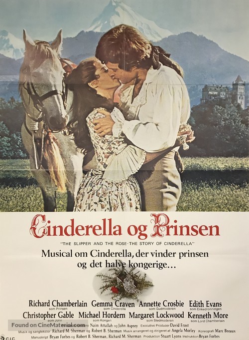 The Slipper and the Rose - Danish Movie Poster