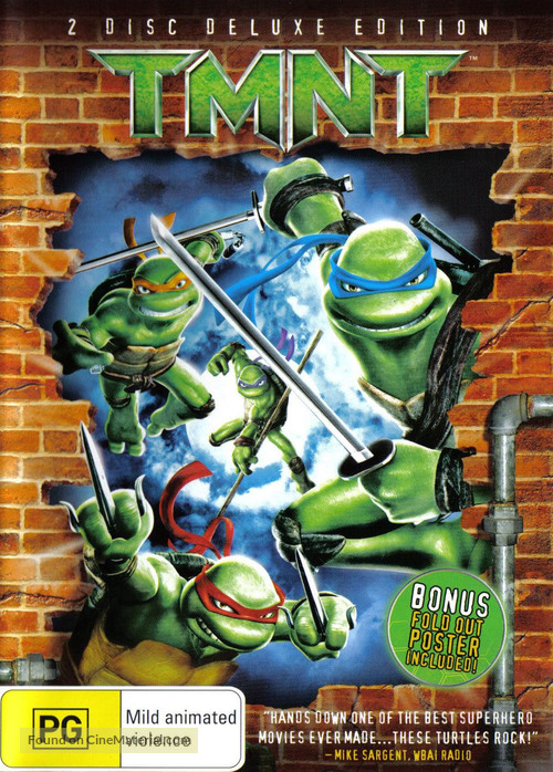 TMNT - Australian DVD movie cover