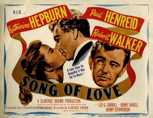 Song of Love - British Movie Poster