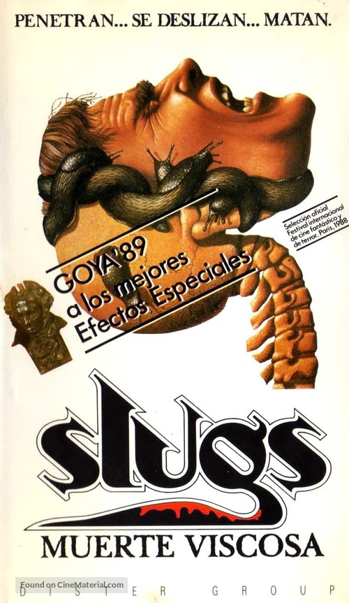 Slugs, muerte viscosa - Spanish VHS movie cover