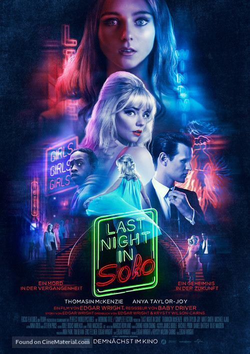 Last Night in Soho - German Movie Poster