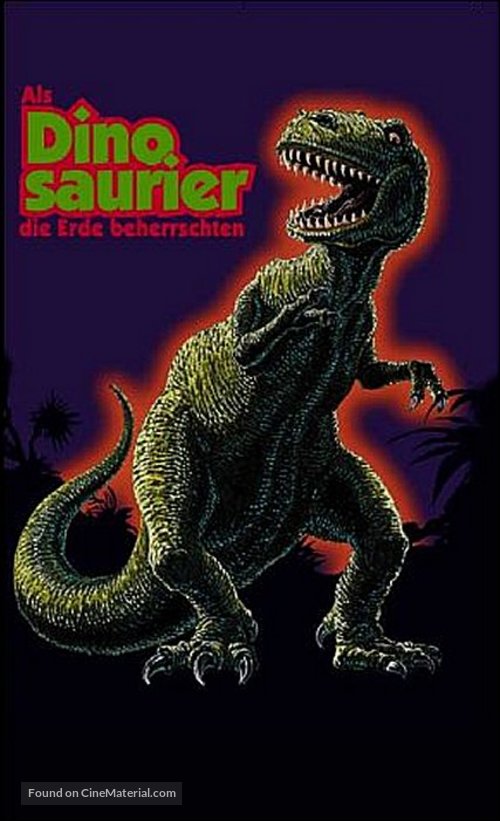 When Dinosaurs Ruled the Earth - German VHS movie cover