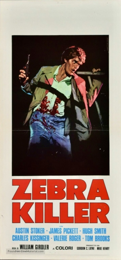 The Zebra Killer - Italian Movie Poster