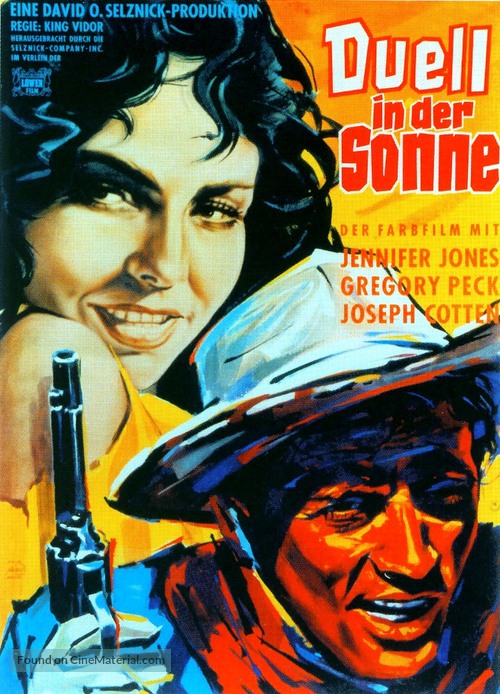 Duel in the Sun - German Movie Poster