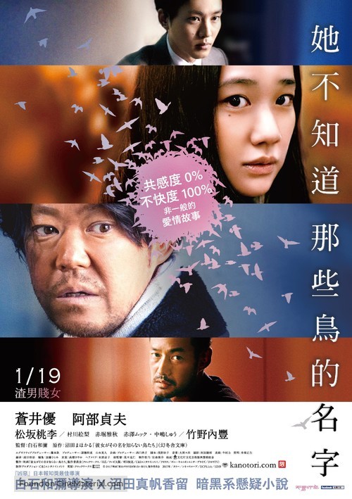 Kanojo ga sono na wo shiranai toritachi - Taiwanese Movie Poster