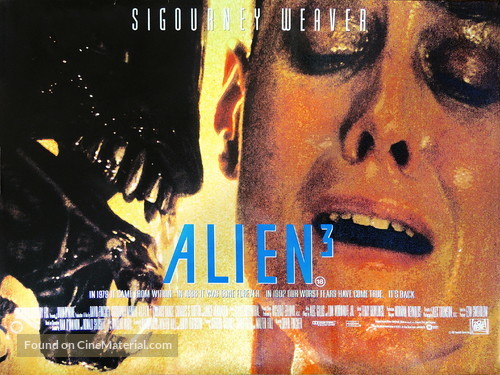 Alien 3 - British Movie Poster