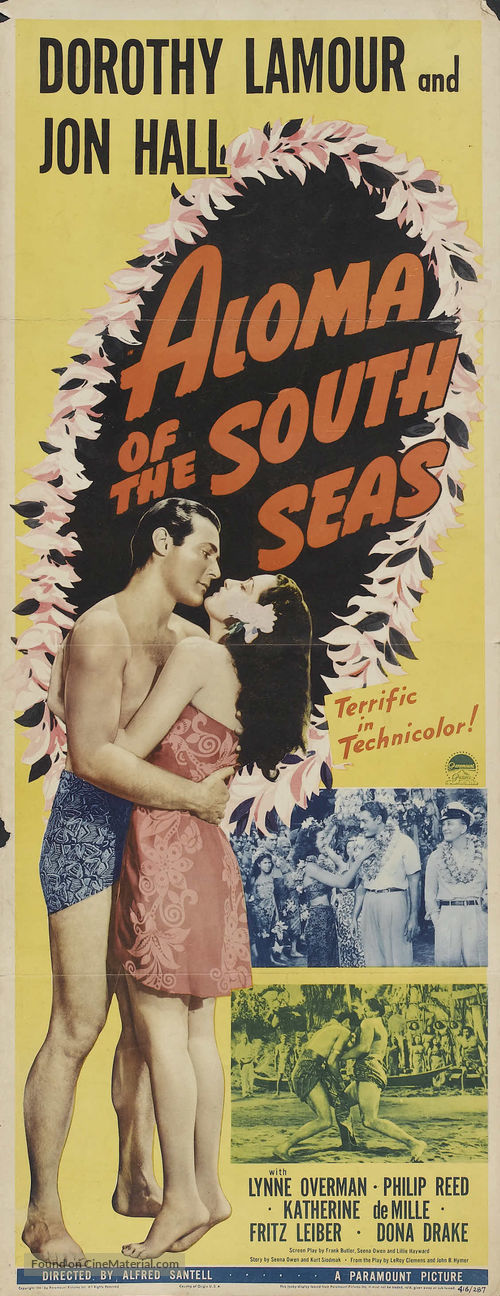 Aloma of the South Seas - Movie Poster
