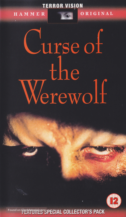 The Curse of the Werewolf - British VHS movie cover