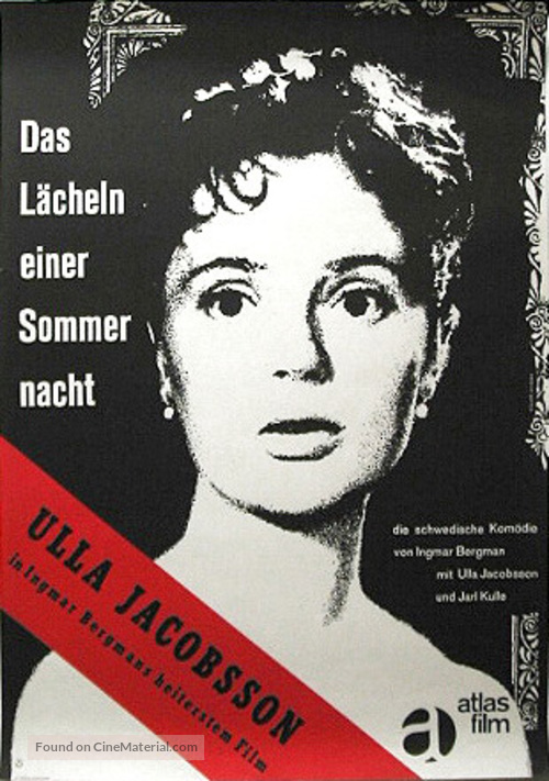 Sommarnattens leende - German Movie Poster