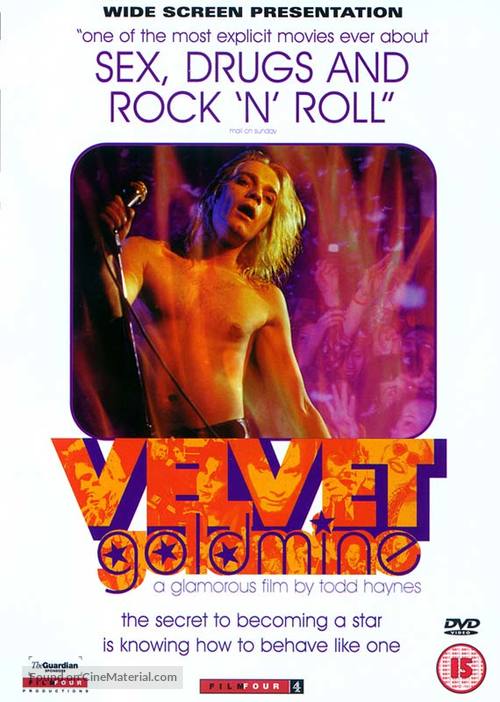 Velvet Goldmine - British DVD movie cover