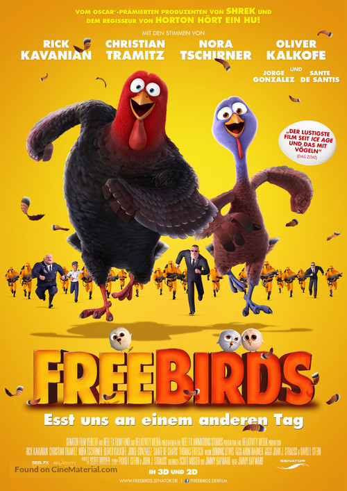 Free Birds - German Movie Poster