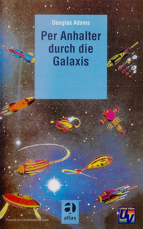 &quot;The Hitch Hikers Guide to the Galaxy&quot; - German VHS movie cover