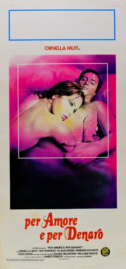 Love and Money - Italian Movie Poster