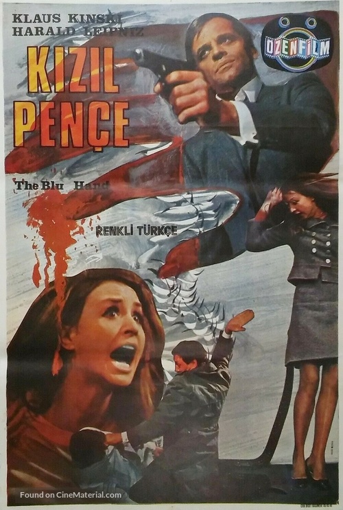 Die blaue Hand - Turkish Movie Poster