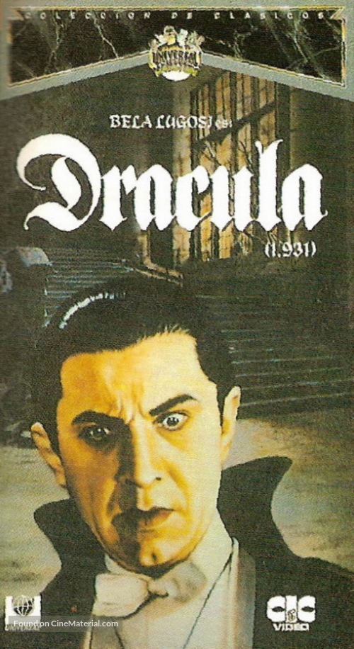 Dracula - Spanish VHS movie cover
