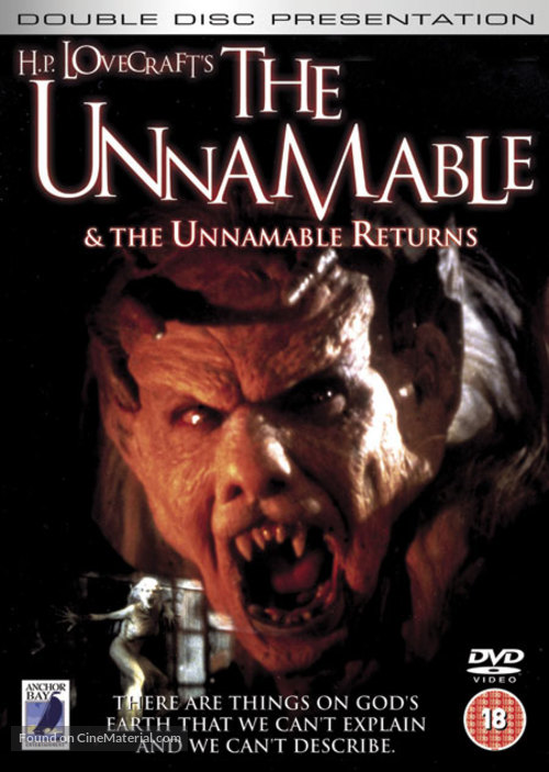 The Unnamable II: The Statement of Randolph Carter - DVD movie cover