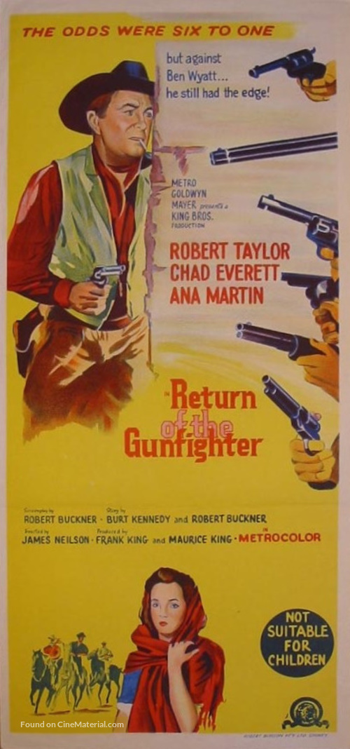 Return of the Gunfighter - Australian Movie Poster