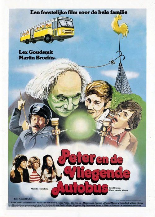 Peter en de vliegende autobus - Dutch Movie Poster