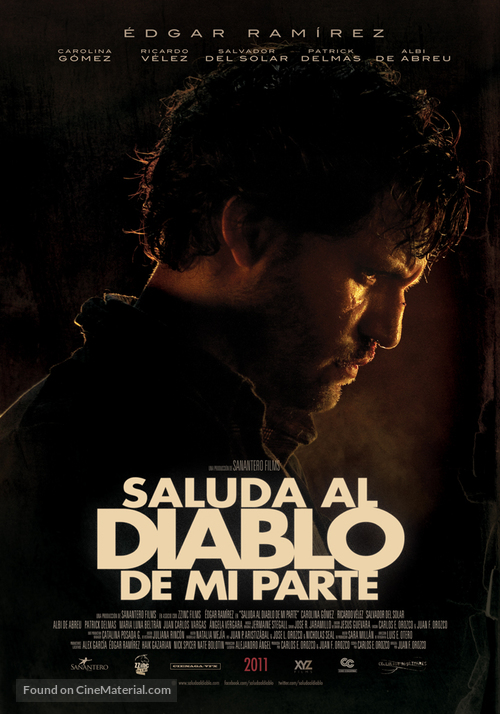 Saluda al diablo de mi parte - Colombian Movie Poster