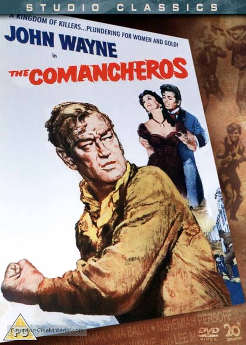 The Comancheros - British DVD movie cover