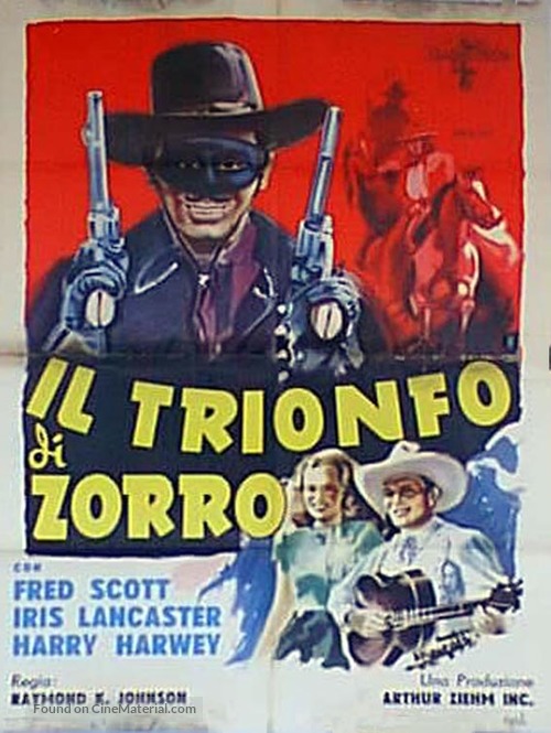 Ridin&#039; the Trail - Italian Movie Poster