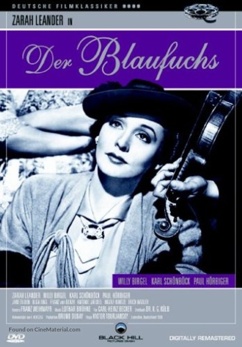 De vrouw met den blauwvos - German DVD movie cover