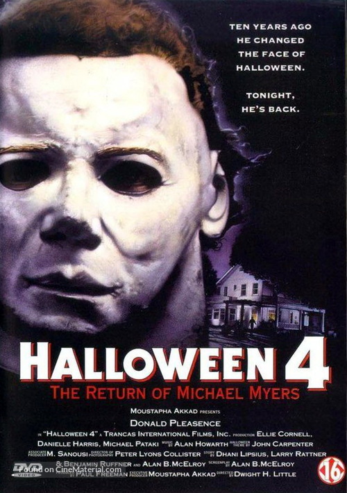 Halloween 4: The Return of Michael Myers - Dutch DVD movie cover