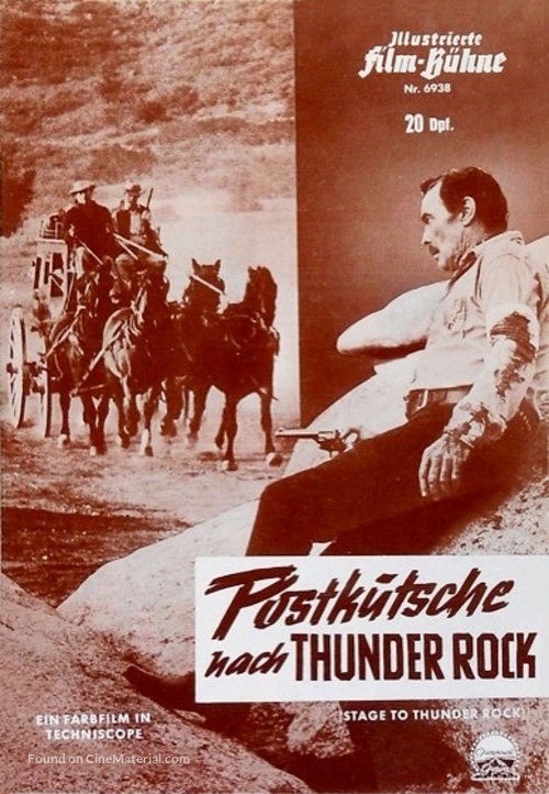 Stage to Thunder Rock - German poster