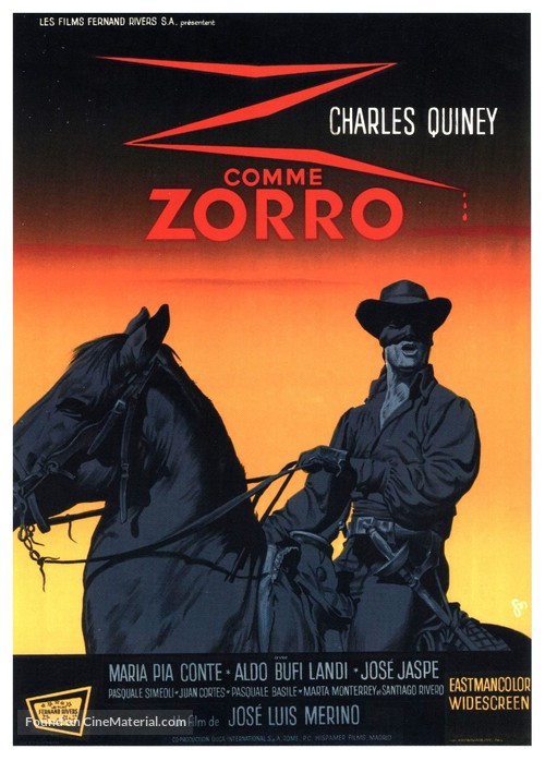 La &uacute;ltima aventura del Zorro - French Movie Poster