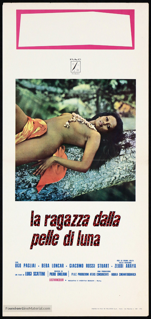 La ragazza dalla pelle di luna - Italian Movie Poster