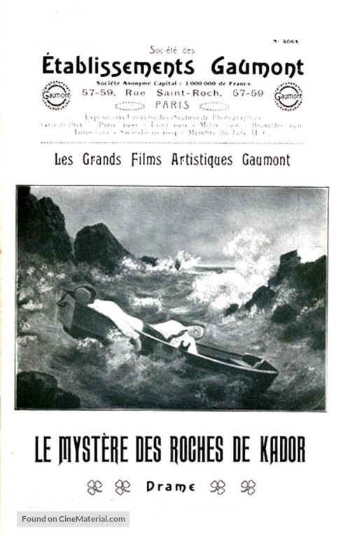 Le myst&egrave;re des roches de Kador - French Movie Poster