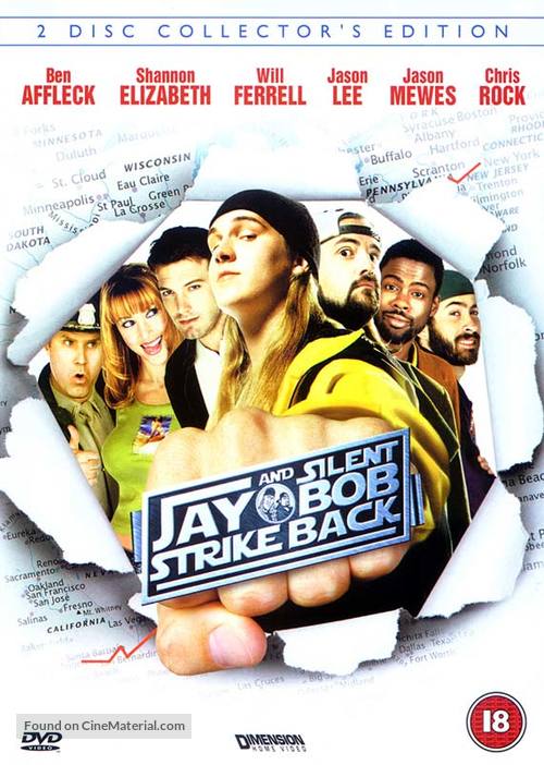 Jay And Silent Bob Strike Back - British DVD movie cover