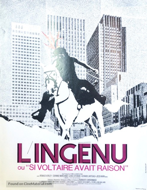 L&#039;ing&eacute;nu - French Movie Poster