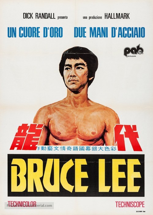 The Real Bruce Lee - Italian Movie Poster