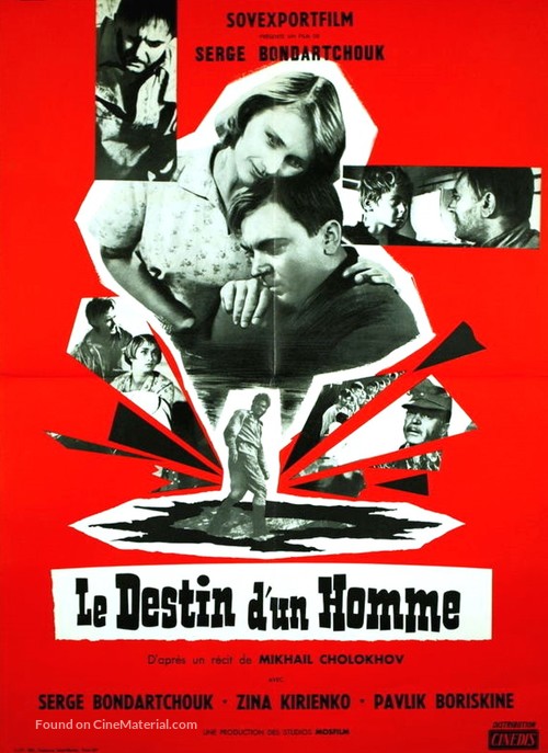 Sudba cheloveka - French Movie Poster