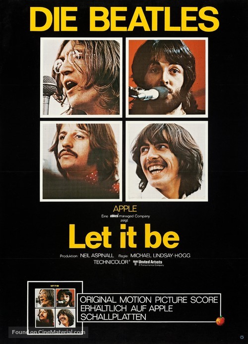Let It Be - German Movie Poster