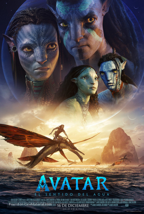 Avatar: The Way of Water - Spanish Movie Poster