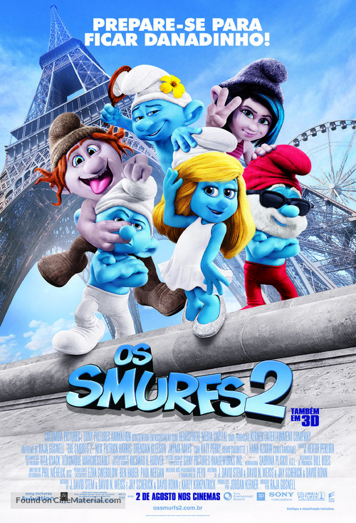 The Smurfs 2 - Brazilian Movie Poster