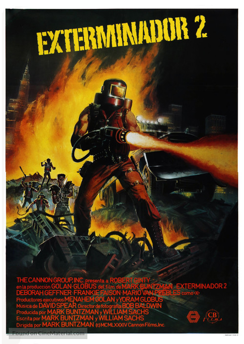 Exterminator 2 - Spanish Movie Poster