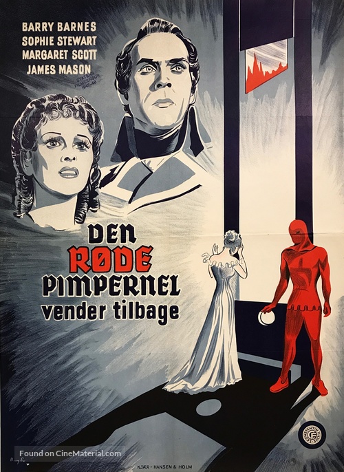 Return of the Scarlet Pimpernel - Danish Movie Poster