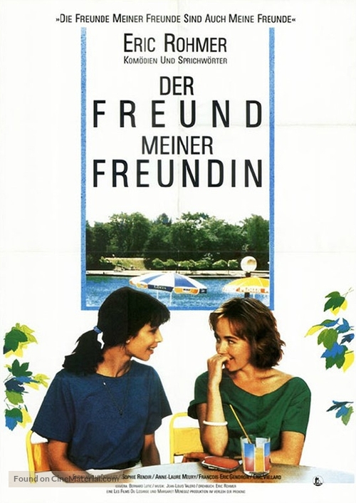 L&#039;ami de mon amie - German Movie Poster