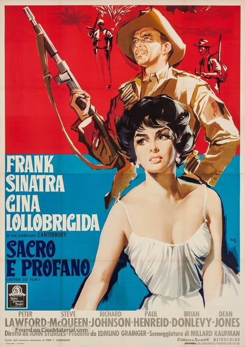 Never So Few - Italian Movie Poster