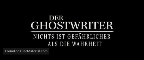 The Ghost Writer - German Logo