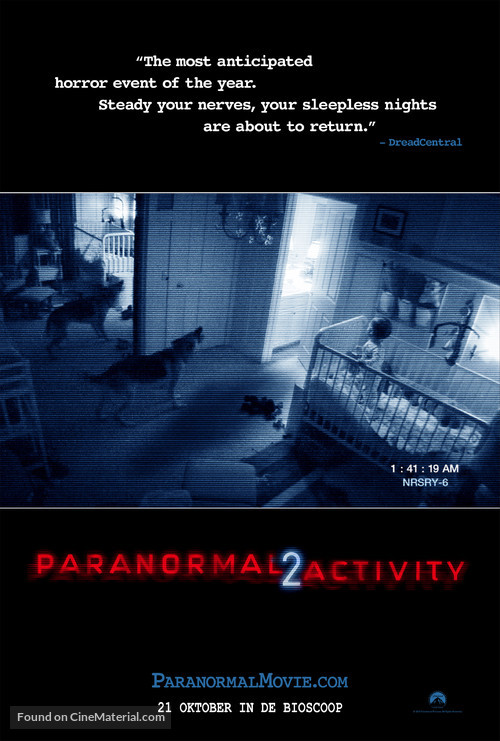 Paranormal Activity 2 - Dutch Movie Poster