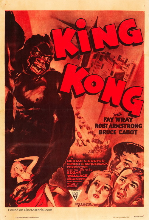 King Kong - Re-release movie poster